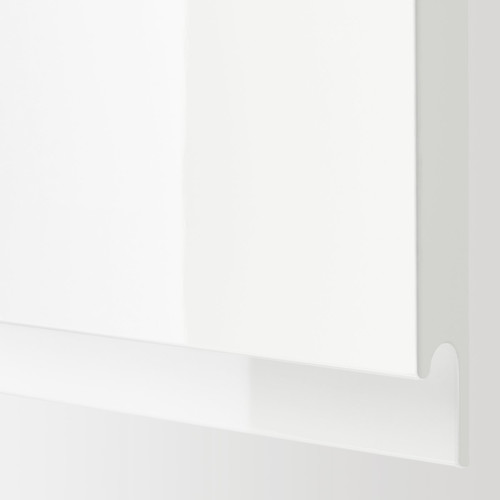 METOD Bc f BREDSJÖN sink/2 fronts/2 drws, white/Voxtorp high-gloss/white, 80x60 cm