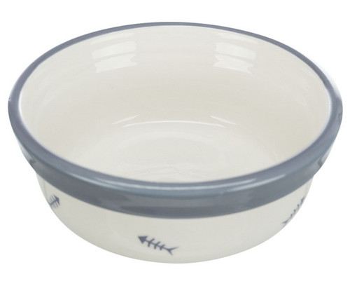 Trixie Stand with Ceramic Bowls for Cats 2x 0.3l, random colours