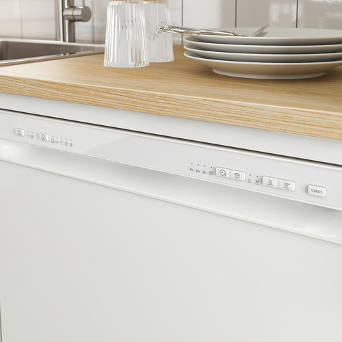 LAGAN Freestanding dishwasher, white