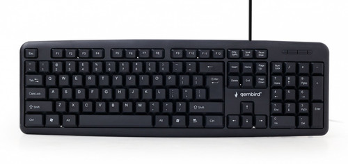 Gembird Standard Wired Keyboard USB KB-U-103, black