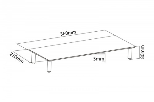 Digitus Universal Glass Monitor Riser 13-32" 20kg