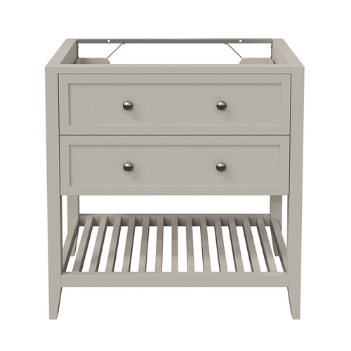 GoodHome Freestanding Bathroom Vanity Cabinet Perma 80 cm, grey