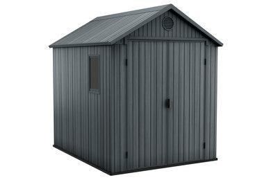 KETER Garden Shed 6x8 Darwin 190 x 244 x 221cm, grey