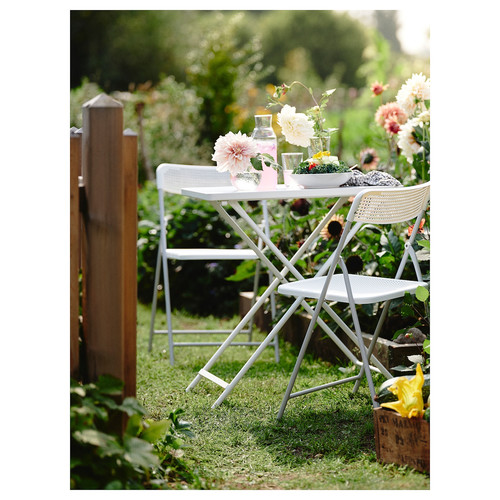 TORPARÖ Chair, outdoor, foldable/white