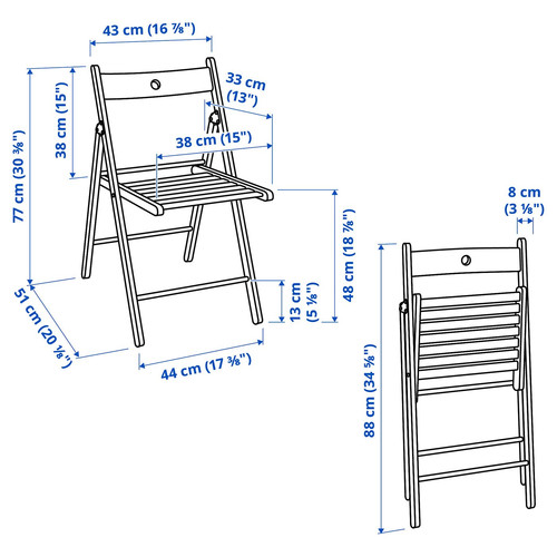 NORDEN / FRÖSVI Table and 4 chairs, white/white, 26/89/152 cm