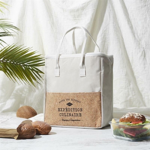 Lunch Bag Refreshing Cork 8l, beige