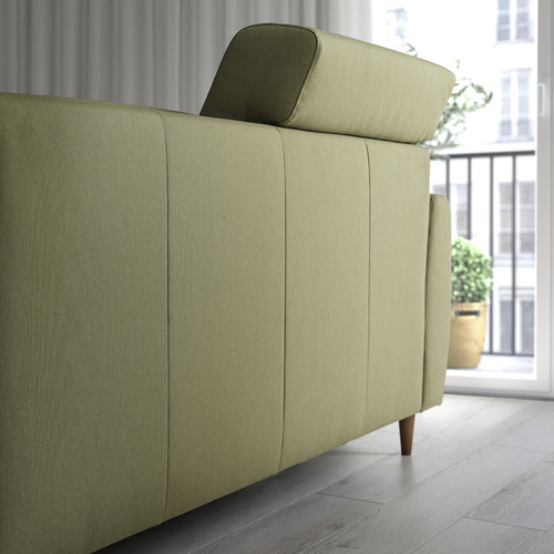 SLATORP 2-seat sofa, Vissle yellow-green
