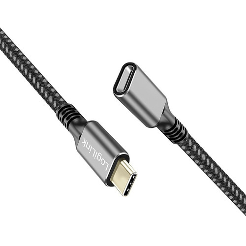 LogiLink USB Cable USB 3.2 Gen2 Type-C to USB-C/F, PD, 1m