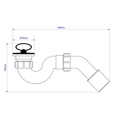 Shower Waste  McAlpine 11/2" x 50mm