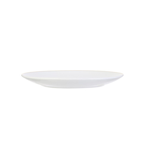 Plate Pearl Gold 20cm, white