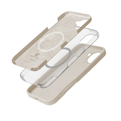 CRONG Phone Case iPhone 16 MagSafe Color Cover, stony beige