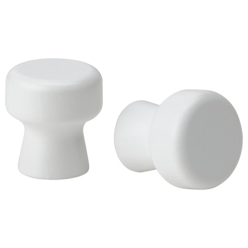 ODLINGSGRÄNS Knob, white, 27 mm