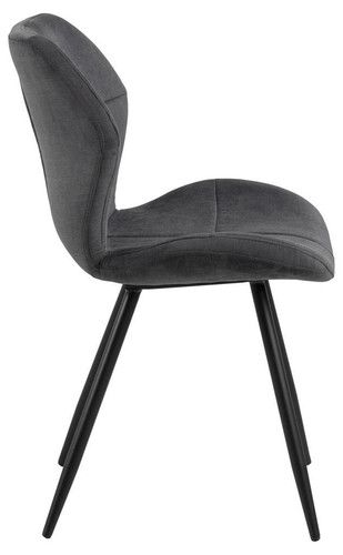 Upholstered Chair Petri, anthracite