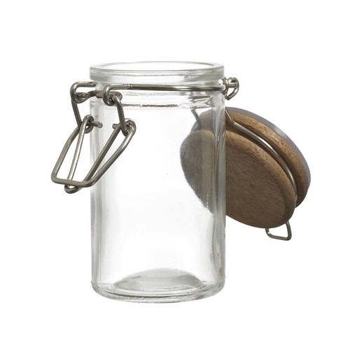 Mini Glass Jar with Acacia Wood Lid 70ml