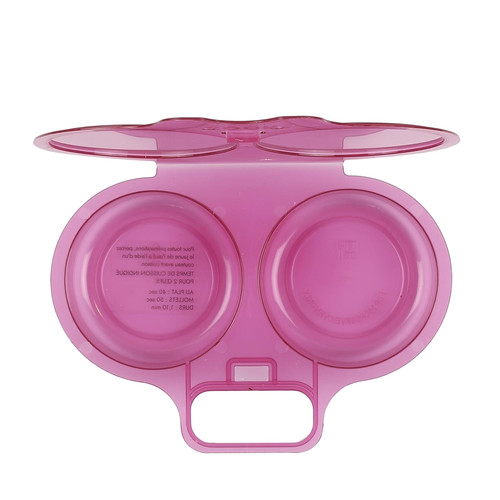 Silicone Microwave Egg Poacher, pink