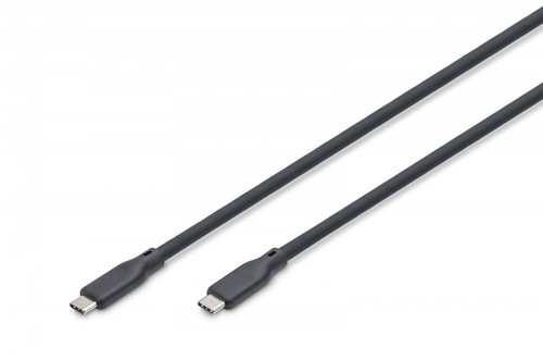 DIGITUS USB silicone cable, USB 40Gbps, 0.5m, black