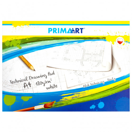 Prima Art Technical Drawing Pad A4 10 White Sheets 180g 1pc