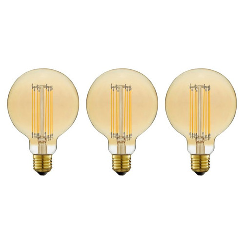 Diall LED Bulb Filament G95 E27 400lm 1800K, amber