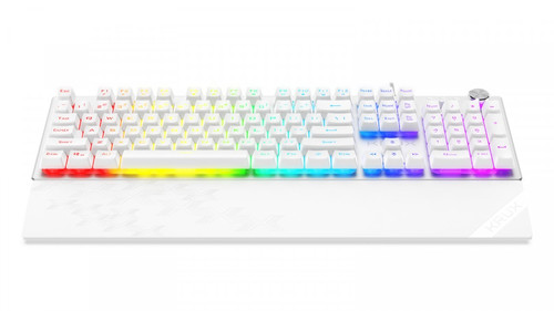 Krux Wired Keyboard Frost RGB, silver-white