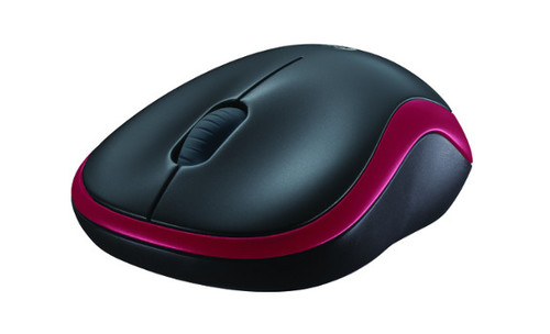 Logitech Wireless Optical Mouse M185 Nano 910-002240, red/black