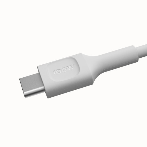 GREEN CELL Cable USB-C-USB-C PowerFlex 100W, silicone, 1.2m, white