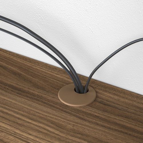 EKET Media shelf, brown/walnut effect, 70x35x35 cm