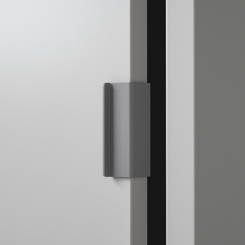 SPIKSMED TV storage combination, light grey, 234x32x96 cm