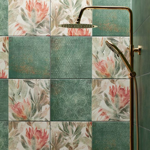 Glazed Tile Margot Flower 30.8 x 60.8 cm, 1pc, decor  C