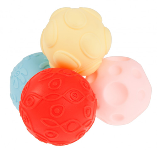 Bam Bam Textured Ball Set 8pcs 6m+