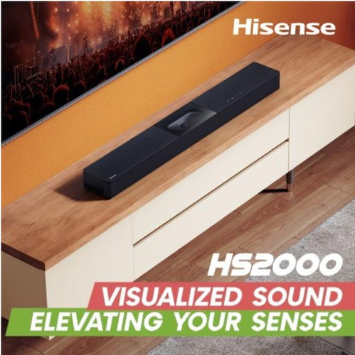 Hisense Compact Sound Bar with Built-in Subwoofer HS2000 2.1