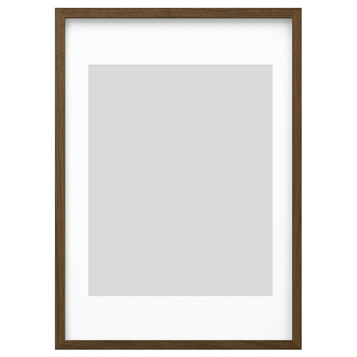 RÖDALM Frame, walnut effect, 50x70 cm