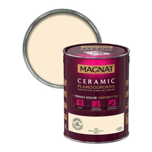 Magnat Ceramic Interior Ceramic Paint Stain-resistant 5l, pearl of the north