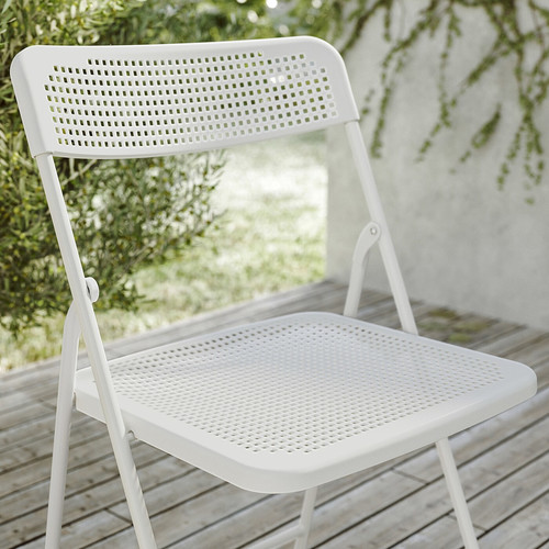 TORPARÖ Chair, outdoor, foldable/white
