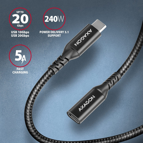 AXAGON USB Cable BUCM32-CF10AB extension cable Gen2 USB-C USB-C