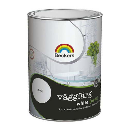 Beckers Vaggfarg Matt Latex Paint 1l white