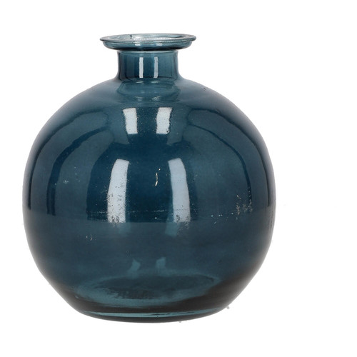 Glass Vase 15x17cmm, turquoise