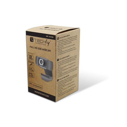 Techly Webcam USB HD with Microphone