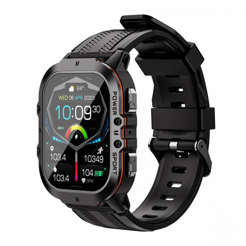 OUKITEL Smartwatch BT20 Rugged, black-orange
