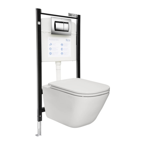 Roca WC Set Zefir Active, chrome