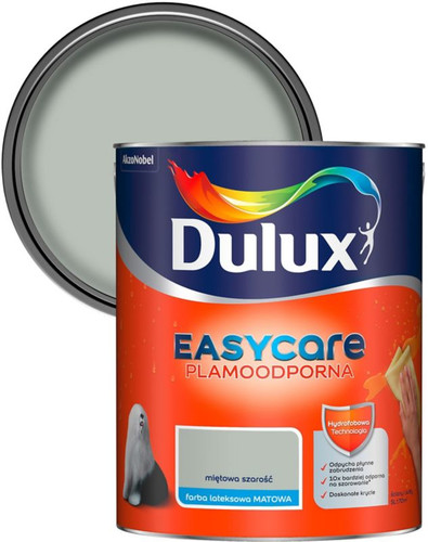 Dulux EasyCare Matt Latex Paint 5L, mint grey