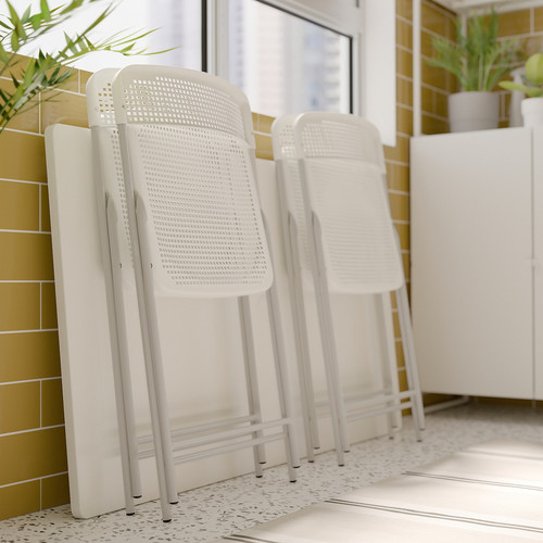 TORPARÖ Chair, outdoor, foldable/white