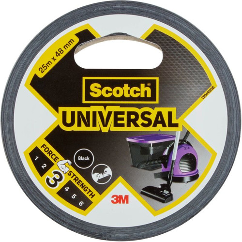 Scotch Universal Duct Tape 25 m x 48 mm, black