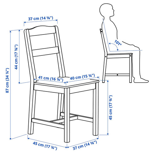 HAUGA Chair, white