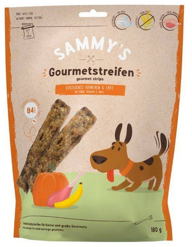 Sammy's Gourmet Strips Chicken & Duck Dog Treats 180g