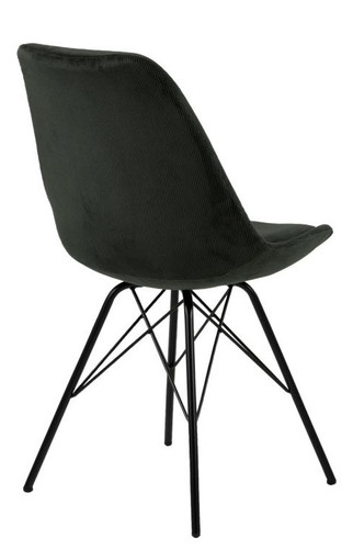 Dining Chair Eris, corduroy, dark green