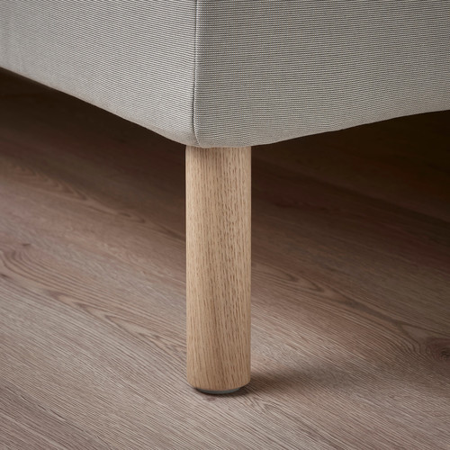 SAGESUND Upholstered bed frame, Diseröd brown,140x200 cm