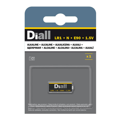 Diall Alkaline Battery N LR1 E90 1.5V