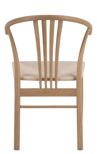 Chair York, white-stained oak