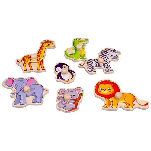 Smily Play Wooden Puzzle Zoo 18m+