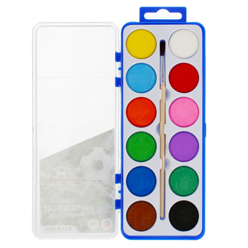 Water Colour Water Paint Set 12 Colours Football